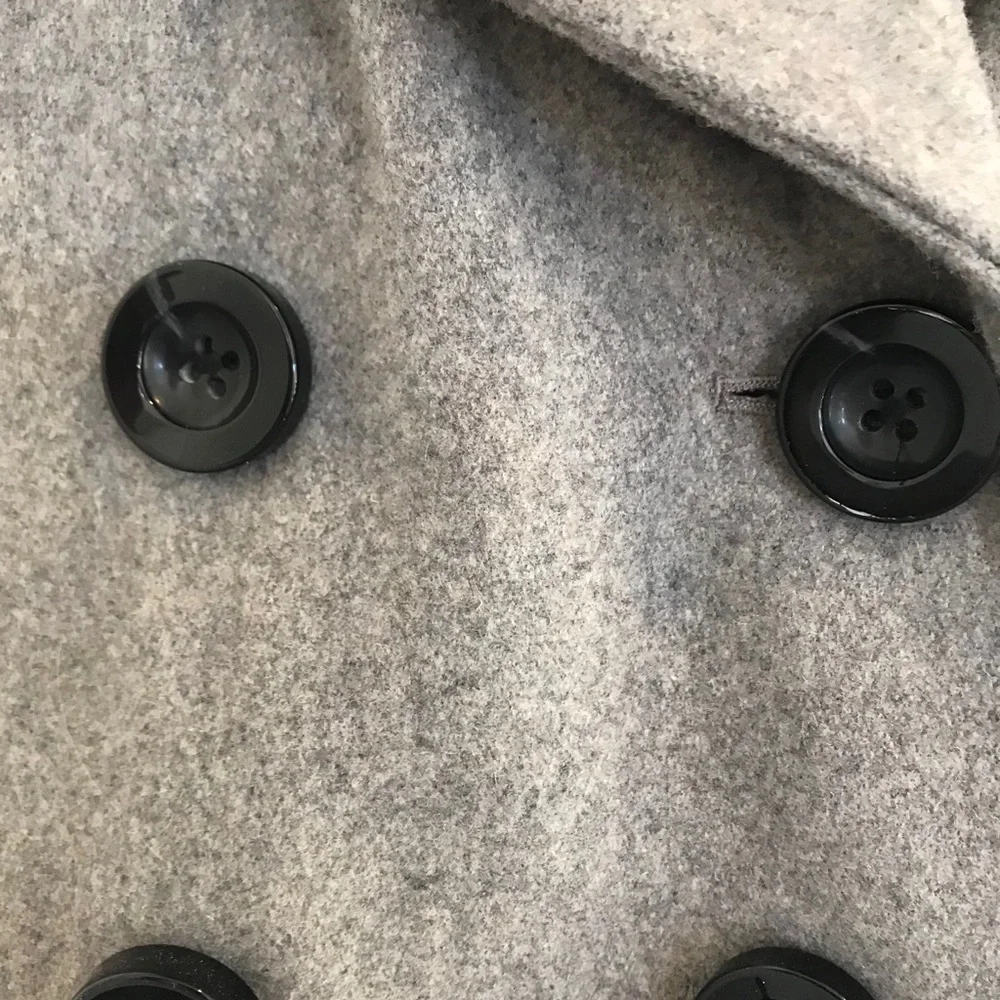 Merona Gray Pea Coat - Picture 4 of 11